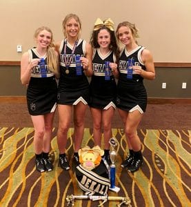 The DCHS Football cheerleaders attended NCA camp in Lagrange, Georgia June 16th-19th: Seniors: Hannah Trapp, Carlee West, Reese Williams and Morgan Walker