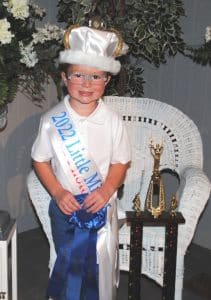 Keaton Sawyer Hale was crowned Little Mister at the DeKalb County Fair Tuesday night. Hale is the 5-year-old son of Bobby Lee and Ciara Hale of Alexandria. He was also named Most Photogenic