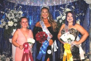 DeKalb County Fair’s Mrs. Fair Queen Royalty: left to right- First runner-up was 36-year-old Jana Beth Tripp of Alexandria; Mrs. Fair Queen and Miss Congeniality 47-year-old Amy Clare Lockhart of Smithville; and Second runner-up and Most Photogenic 27-year-old MaKayla Shea Turner of Smithville