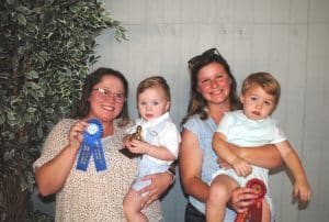 DeKalb Fair Toddler Show Boys (25 to 30 months): Winner: Aiden Cole Walker Chapman (left), 26-month-old son of Brandon and Kelley Chapman of Smithville; Runner-up: Sawyer Cordell Oyster (right), 26-month-old son of Coleman and Morgan Oyster of Liberty