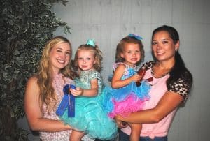 DeKalb Fair Toddler Show Girls (31 to 36 months): Winner: Annabelle Rose Bowen (left), 34-month-old daughter of Jacob and Kayla Bowen of Dowelltown; Runner-up: Elliott Quinn Prichard (right) 34-month-old daughter of Mark and Amanda Prichard of Smithville