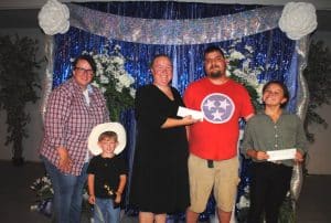 DeKalb Fair Lip Sync Battle winners: left to right Veronica Johnson (First Place) with Elijah Underhill; Amanda Ford (Second Place) with Tyler McCloud; and Karah Jo Ford (Third Place)