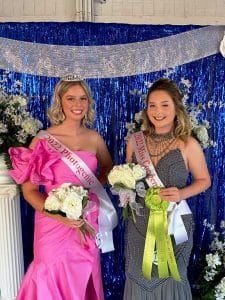 DeKalb County Fairest of the Fair Royalty: Most Photogenic Ellie Elizabeth Webb (left) and Miss Congeniality Caitlin Elisabeth Washer (right)