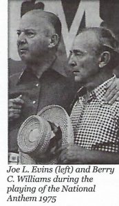 Congressman Joe L. Evins and Fiddlers Jamboree Coordinator Berry C. Williams in 1975