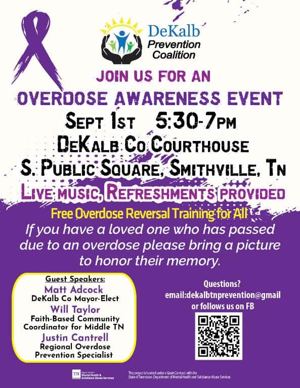 DeKalb Prevention Coalition to Host Overdose Awareness Event