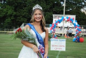 The 2022 DeKalb Saints Homecoming Queen is Brylee Kirby- DMS 8th Grader - daughter of Chad and Shelia Kirby of Smithville.