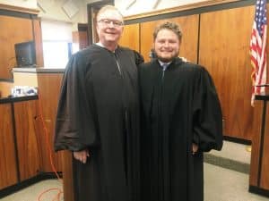 Incoming General Sessions Court Judge Brandon Cox Takes Oath of Office from Judge Bratten H. Cook II