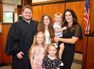 DeKalb County General Sessions and Juvenile Court Judge Brandon Cox and family