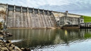 The U.S. Army Corps of Engineers Nashville District awarded a $91,250,000 contract Sept. 29, 2022, to Prime American Bridge for the Center Hill Dam Spillway Gates Replacement Project. (USACE Photo by Lee Roberts)