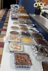 Plenty of donated desserts