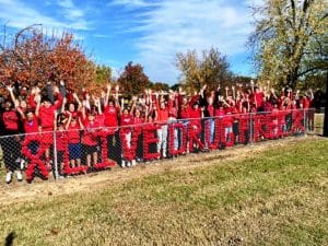 Last week was Red ribbon week. Students from DeKalb Middle School took the pledge to live drug free.