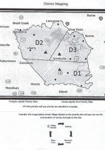 County Mayor Matt Adcock has announced the implementation of a new solid waste management plan aimed primarily at emptying compactors and dumpsters more often at the county’s garbage collection convenience sites. Under the plan, the county has identified highest to lowest priority convenience sites in three established districts based on how often the public makes use of them.