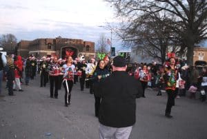 The DCHS Fighting Tiger Band won the Spirit Award at the Smithville Christmas Parade Saturday sponsored by the Smithville Business and Professional Women’s Club