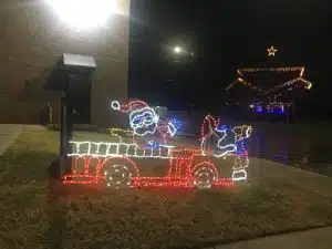 Christmas Lights at City of Smithville Fire Hall