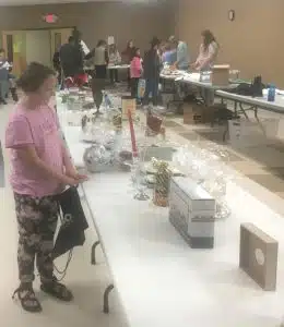 Regifting, an extension of the Patchwork UC ministry, gives children ages 4 to 12 an opportunity to shop for their parents or caregivers at no cost. The gifts are then wrapped, tagged, and prepared for Christmas giving