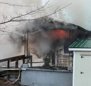 A space heater may have been the source of a structure fire that destroyed a home in Dowelltown Friday morning. DeKalb County Fire Fighters were summoned to the home of Ms. Terry Ricketts at 242 Corley Street at 6:06 a.m. (DeKalb Fire Department Photo)