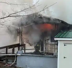 A space heater may have been the source of a structure fire that destroyed a home in Dowelltown Friday morning. DeKalb County Fire Fighters were summoned to the home of Ms. Terry Ricketts at 242 Corley Street at 6:06 a.m. (DeKalb Fire Department Photo)