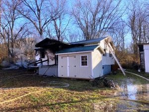 The home of Ms. Terry Ricketts at 242 Corley Street Dowelltown (DeKalb Fire Department Photo)