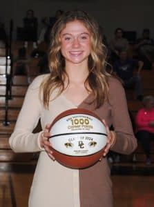 DCHS Lady Tiger Ella VanVranken becomes member of 1,000 point club