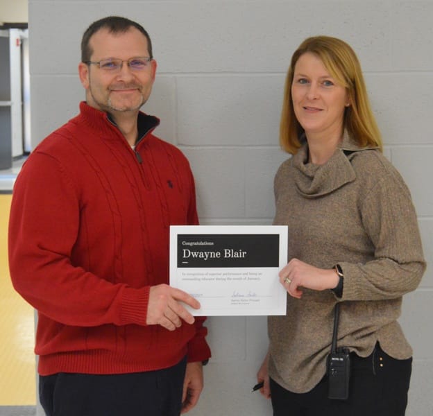 DWS Principal Sabrina Farler has announced that 8th grade teacher Dwayne Blair is the Teacher of the Month. Mr. Blair joined DWS this year to teach Math and Science after working in the Wilson County School System.