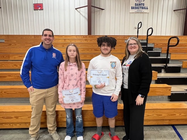 DeKalb Middle School Principal Caleb Shehane and Assistant Principal Angela Johnson are pleased to announce DeKalb Middle School's students of the quarter for the 2nd Nine weeks. 8th grade Students of the Quarter:  Bethany Dillon and Victor Locklear