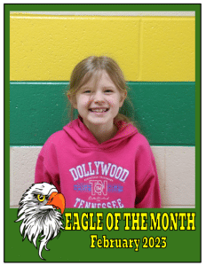 Northside Elementary School has selected its Eagles of the Month. Clara Cox (3rd grade) is a smart and friendly girl. She works hard and uses her time wisely. She always tries her best. She is friendly to others and is always willing to help. Congratulations Clara!