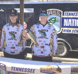 The North Central Tennessee Trail Tournament was held on March 4th on Center Hill Lake. Anglers with Tennessee Bass Nation High School participated with roughly around 150 boats competing. Marshall Farler and Hunter Cannon of DCHS weighed in one fish for a total of 2.31 pounds.