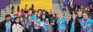 The D.C.H.S. Winter Guard placed second at the Columbia Central Winter Guard Competition on Saturday (March 18).