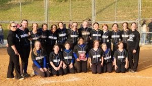 The DeKalb Lady Saints fast pitch softball team claimed the district tournament championship knocking off three straight opponents in the competition at Algood Middle School.