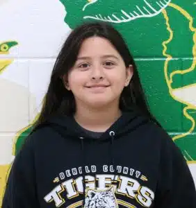 Northside Elementary School has selected its Eagles of the Month. Lillyan Gomez (4th grade) tries her best and works hard. She is friendly to other students, helps with anything, and is always smiling. Congratulations Lillyan!