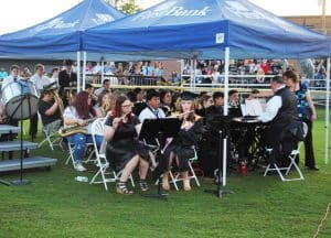 Members of the DCHS Band performed at the commencement ceremony Friday night,