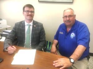 County Mayor Matt Adcock has signed a proclamation designating May 21-27 as Emergency Medical Services (EMS) Week in DeKalb County. EMS Director Hoyte Hale joined County Mayor Adcock for the occasion.