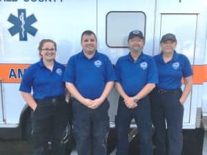 May 21-27 is Emergency Medical Services (EMS) Week in DeKalb County. Members of DeKalb EMS Staff include the following (Left to Right) A-Shift Alexis Olsen-AEMT, Houston Austin-EMT-PCC/IC, Tony Williams-EMT-P, and Donna Melton-AEMT