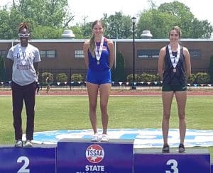 Ally Beneke of DCHS State Champ at TSSAA-D1-AAA State Track and Field Meet
