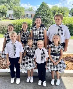 Caney Fork Circle Eights: Front Row (L-R): Ebin Kurtz, Chrissie Wilson, Calvary Johnson, Auna Lee Starnes Back Row (L-R): Katie Wilson, Evie Wilson, Gaby Prater, Kylynn Dowell