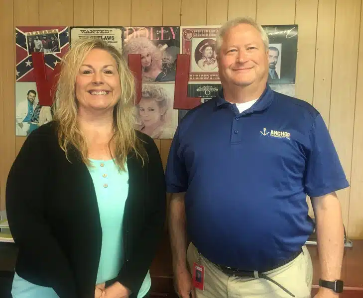 Carol Hawkins, Human Resource Generalist and Gary Parsons, Human Resources Manager of Anchor Fabrication