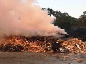 County Firefighters Battle Five Hour Pallet Fire