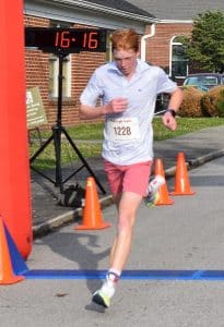 A Brentwood teen was the overall winner of the 25th annual Fiddler 5K and One Mile Fun Run this morning (Saturday). 16-year-old Callahan Fielder ran the course in 16:16 seconds. (Chris Tramel photo)