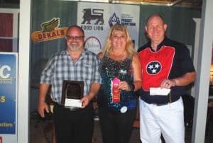 Senior Old-Time Appalachian Flatfoot Dance (Ages 40 & Over): First Place- Danny Campbell of Murfreesboro (LEFT); Second Place- Tammy Scruggs of Lebanon (CENTER); and Third Place-Anthony Harrell of Mount Juliet (RIGHT)