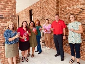 Representatives of the DeKalb County Health Commission including the DeKalb Prevention Coalition, DeKalb County Health Department, Coordinated School Health and others gathered Tuesday to mark the last week of July as Human Trafficking Awareness Week