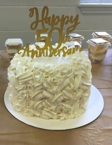 50th anniversary cake