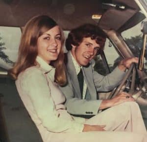 Wedding Day for Larry and Deborah Hancock on August 16, 1973