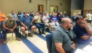 Controversial issue draws large public gathering to county commission meeting Monday niight