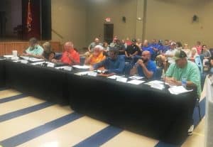 Crowd turns out for Monday night's county commission meeting