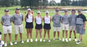 DCHS Boys and Girls Golf Teams with Coach John Pryor