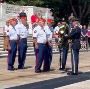 Bill Rutherford of DeKalb County, Commandant of the Marine Corps League Detachment 1377, was part of a four-man detail from that league recently invited to lay a wreath at the Tomb of the Unknown Soldier at Arlington National Cemetery in Washington DC during a special ceremony held on Saturday, September 2.