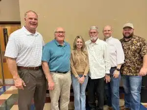 Former WWE Superstar and current Knox County Mayor Glenn Jacobs with the DeKalb County Republican Party Executive Committee (L to R): Glenn Jacobs, Vester Parsley, Melissa Miller, Tom Chandler, Clint Hall, Ryan Mollinet