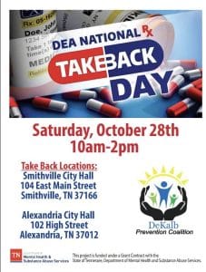 The DeKalb Prevention Coalition Teams with DEA for National Prescription Drug Take Back Day