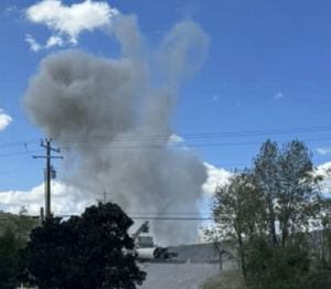 All shook up! A pressure wave from a blasting operation at the Rogers Group run rock quarry on Highway 53 in Liberty last week sent shock waves through the area as a few residents and businesses experienced some damage including broken windows