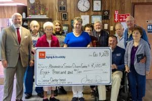 The Alexandria Senior Center has been awarded an $8,000 state grant to advance senior center projects in the community.